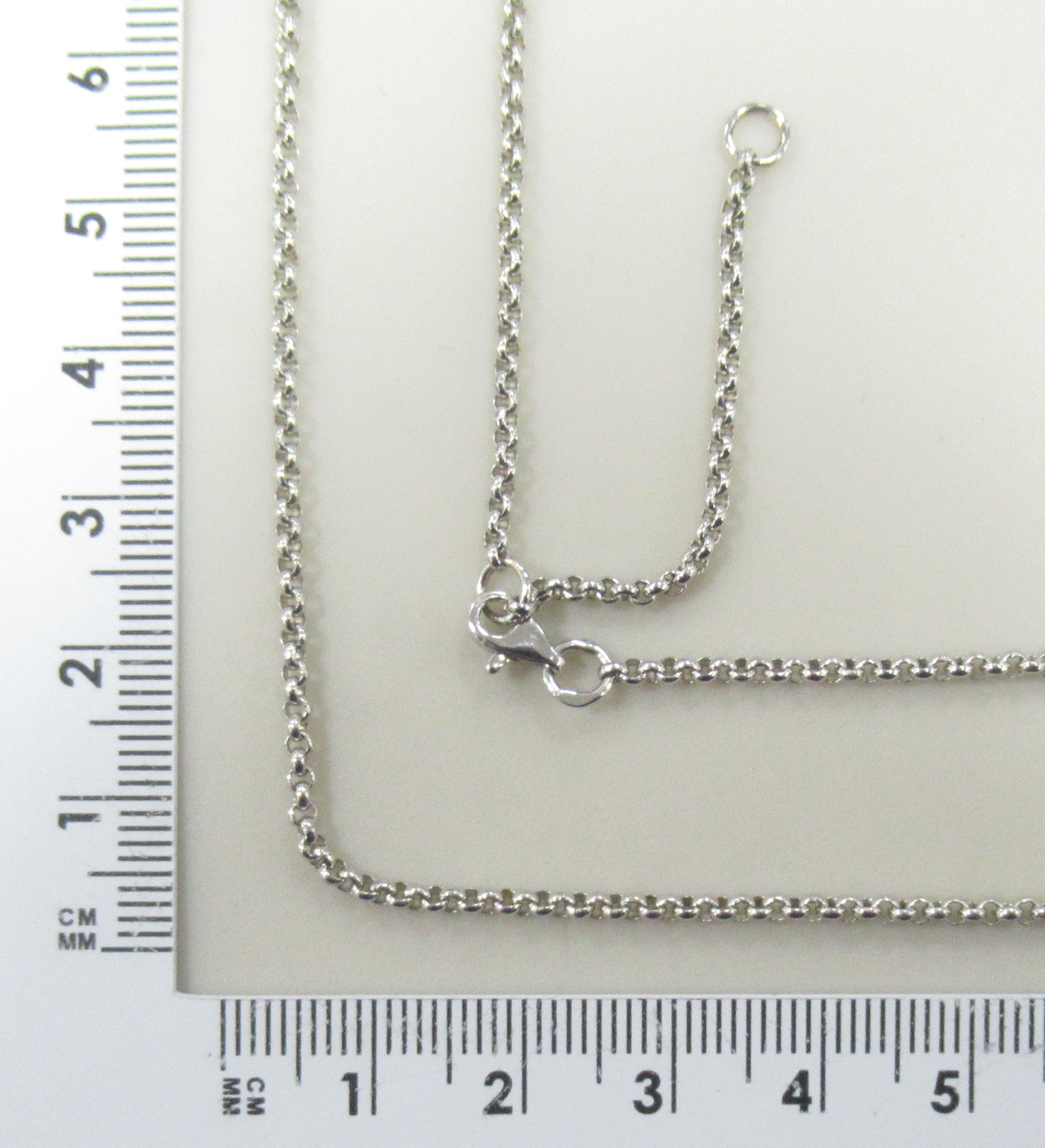 Цепь из белого золота плетение "Бельцер"